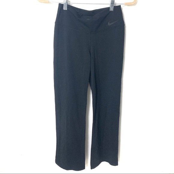 Nike Pants - NIKE leggings womens black dri-fit wide leg bootcut leggings small